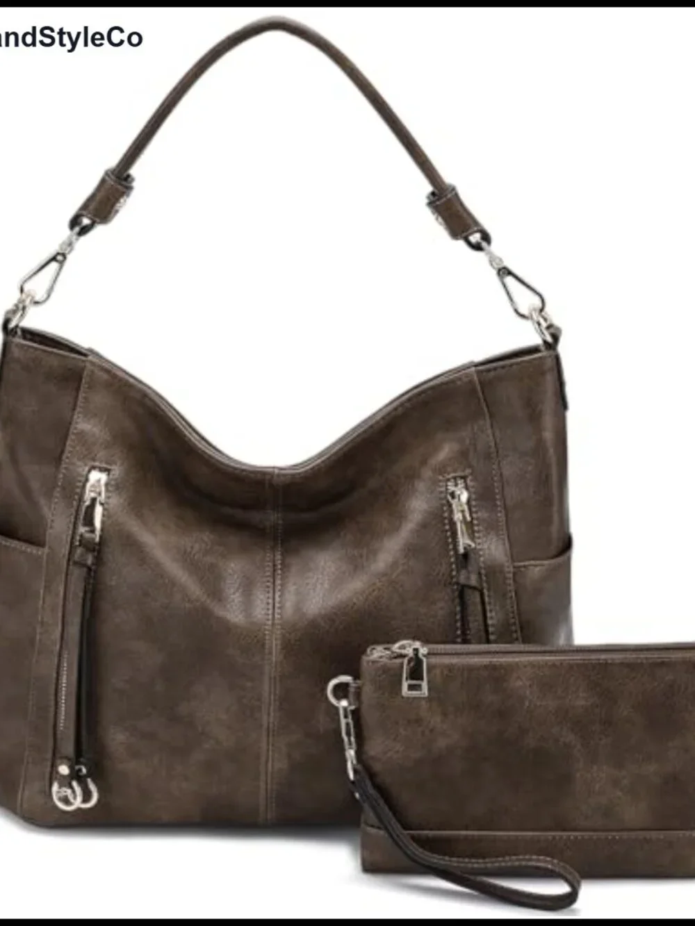PU Leather Hobo Crossbody Shoulder Bag for Women Travel Work